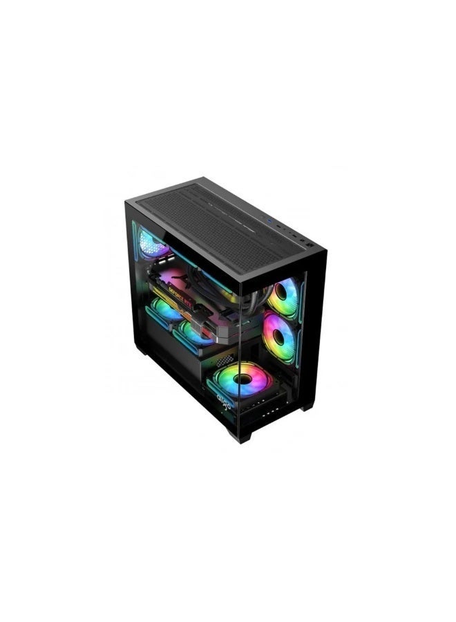 EMARAT GAMERS Gaming PC Intel Core i5-14400F, RTX 5050 8GB, 16GB RAM 3200MHz, 1TB NVMe SSD, MAG CoreFrozr AA13 Cooler, 650W PSU, C218M Panoramic Case black - Image 2